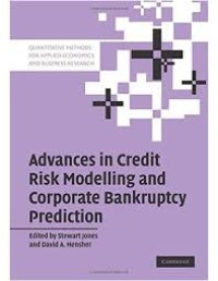 Advances in Credit Risk Modelling and Corporate Bankruptcy Prediction Image of Advances in Credit Risk Modelling and Corporate Bankruptcy Prediction
